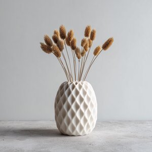 Geometric Vase | Minimalist 3D Printed Home Decor | Modern Flower Vase