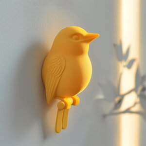 3D Printed Bird Wall Decor | Modern Minimalist Nature Inspired Design | Unique Contemporary Home Accent