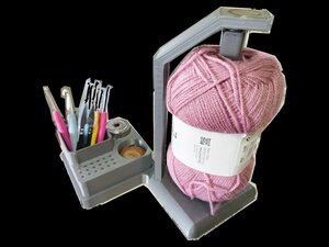 Crochet Tools Organizer with Yarn Spinner | 3D Printed Crochet Kit Organizer | Yarn Holder for Crocheting | Crochet Storage Solution