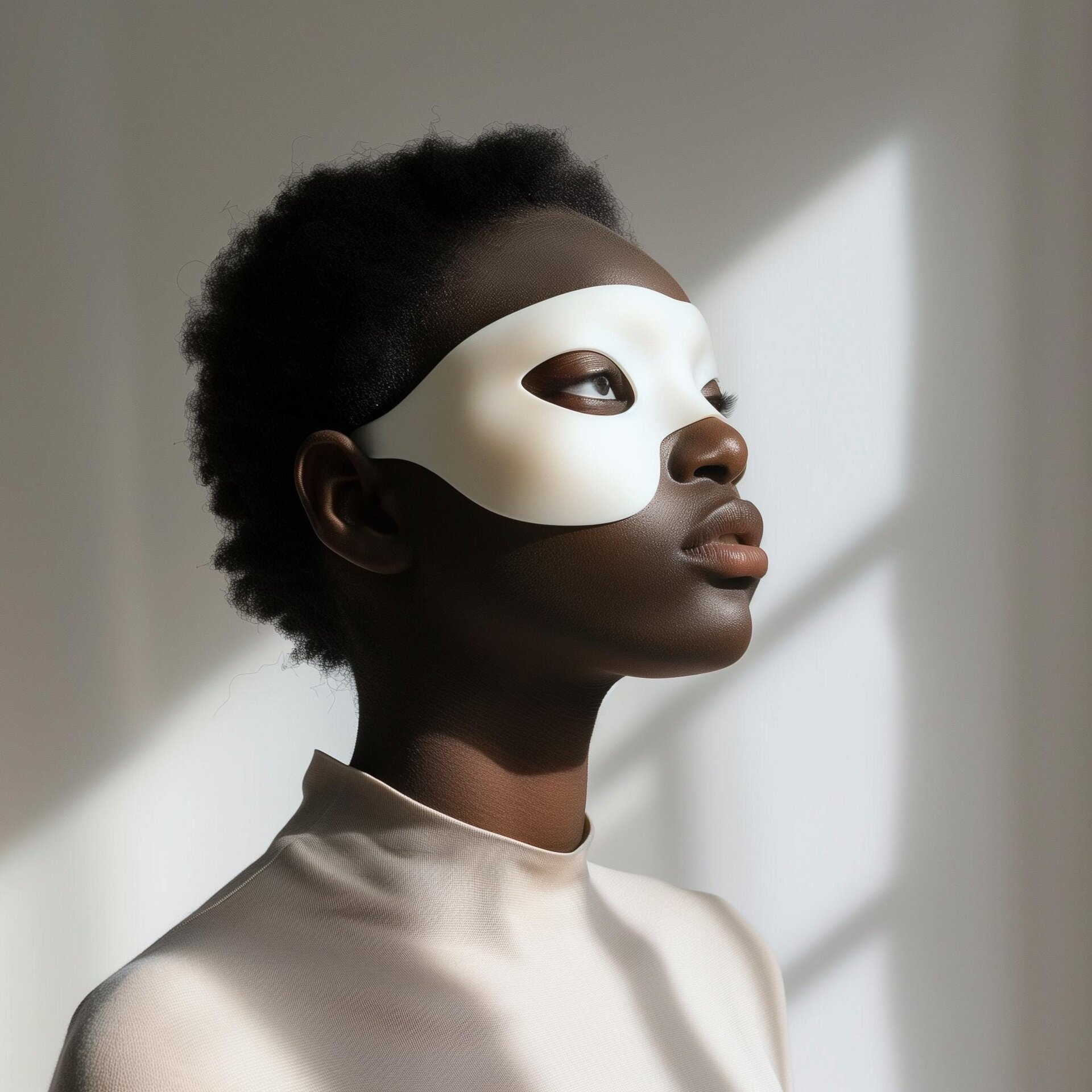 3D Printed Minimal Superhero Mask | Cosplay Visor Style | Lightweight Fun Costume Accessory for Parties, Festivals, Masquerades and Events