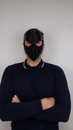 Supervillain Mask | Tactical Cosplay Horror Face Mask | 3D Printed Comic Book Villain Mask