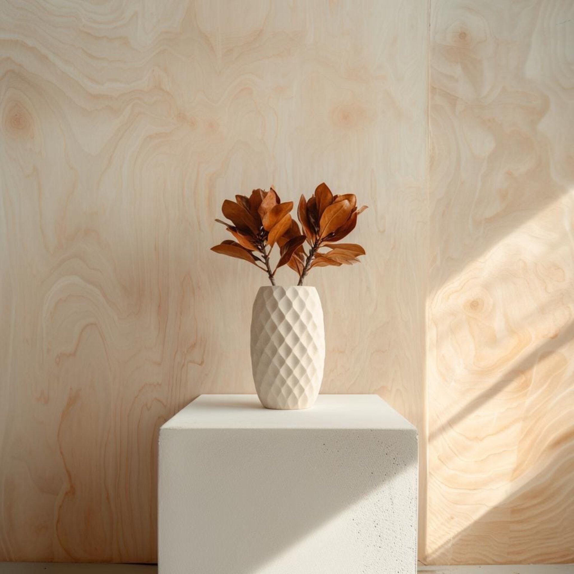 3D Printed Diamond Vase | Modern Geometric Plant Pot | Minimalist Decorative Vase