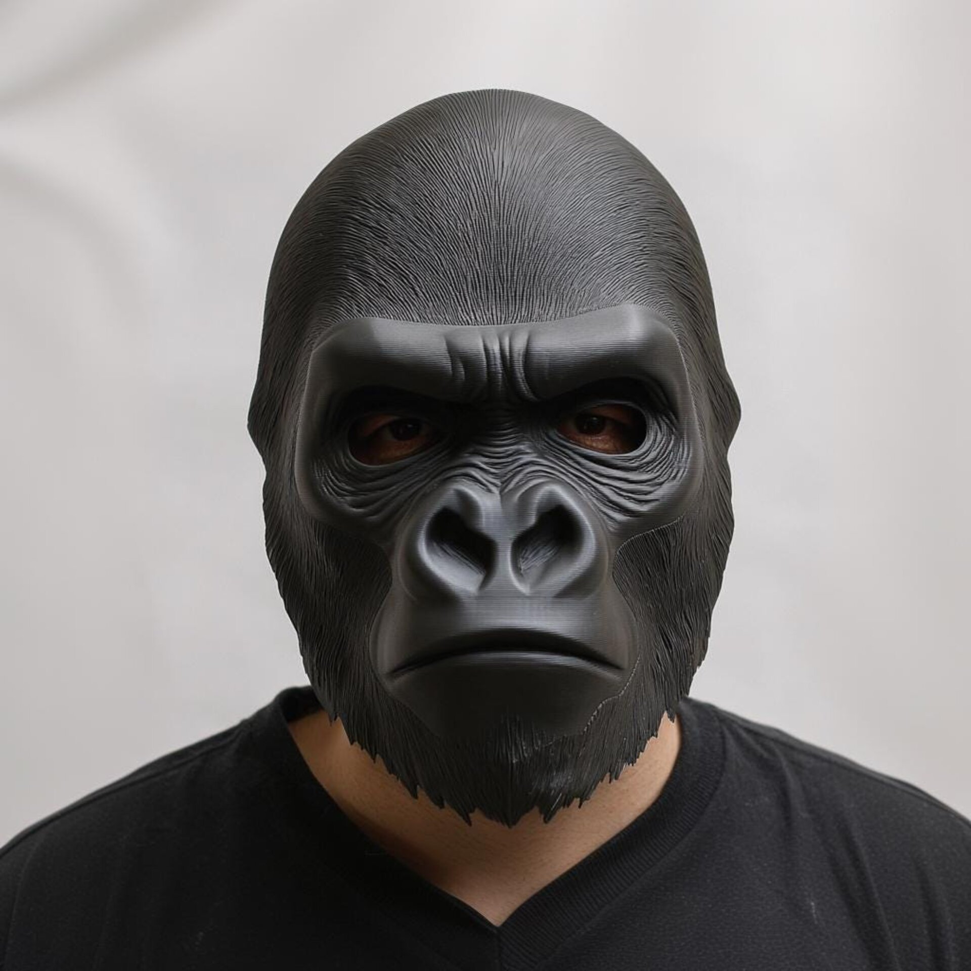 Gorilla Face Mask | 3D Printed Mask for Costume & Cosplay | Realistic Animal Mask