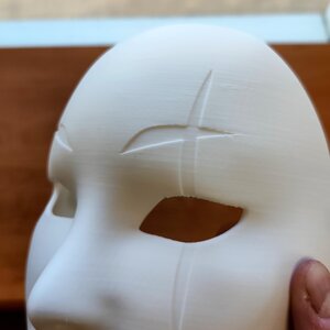 Japanese Ghost Spirit Mask | Horror Cosplay Mask | Theater Creepy Phantom Mask