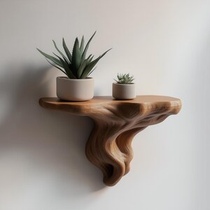Tree Root Wall Shelf | Organic 3D Printed Shelf | Nature Inspired Floating Ledge
