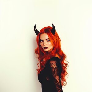Black Devil Horns Headband | 3D Printed Demon Costume Horns | Gothic Cosplay Accessories
