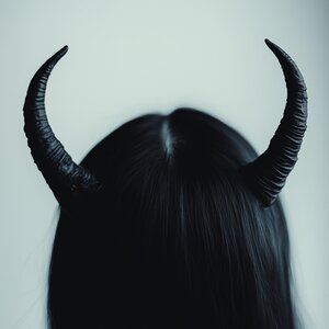 Small Demon Horns | 3D Printed Gothic Costume Horns | Cosplay Devil Horns