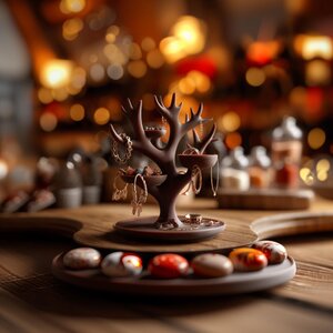 Antler Jewelry Holder | 3D Printed Ring Dish | Tree Branch Jewelry Organizer