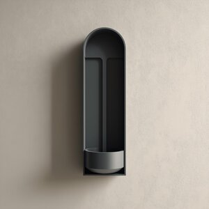 Arched Niche Wall Shelf with Bowl | 3D Printed Minimal Floating Wall Organizer | Sculptural Modern Wall Decor for Entryway Keys & Jewelry