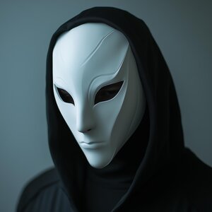 Phantom Assassin Mask | 3D Printed Sci-Fi Cosplay Mask | Stealth Warrior Gothic Horror Mask