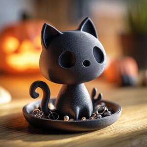 Cat Jewelry Organizer | Cat Ring Holder | Cute 3D Printed Earring Stand