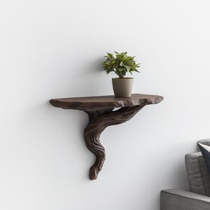 Twisted Root Wall Shelf | Organic Floating Shelf for Plants | 3D Printed Tree Shelf