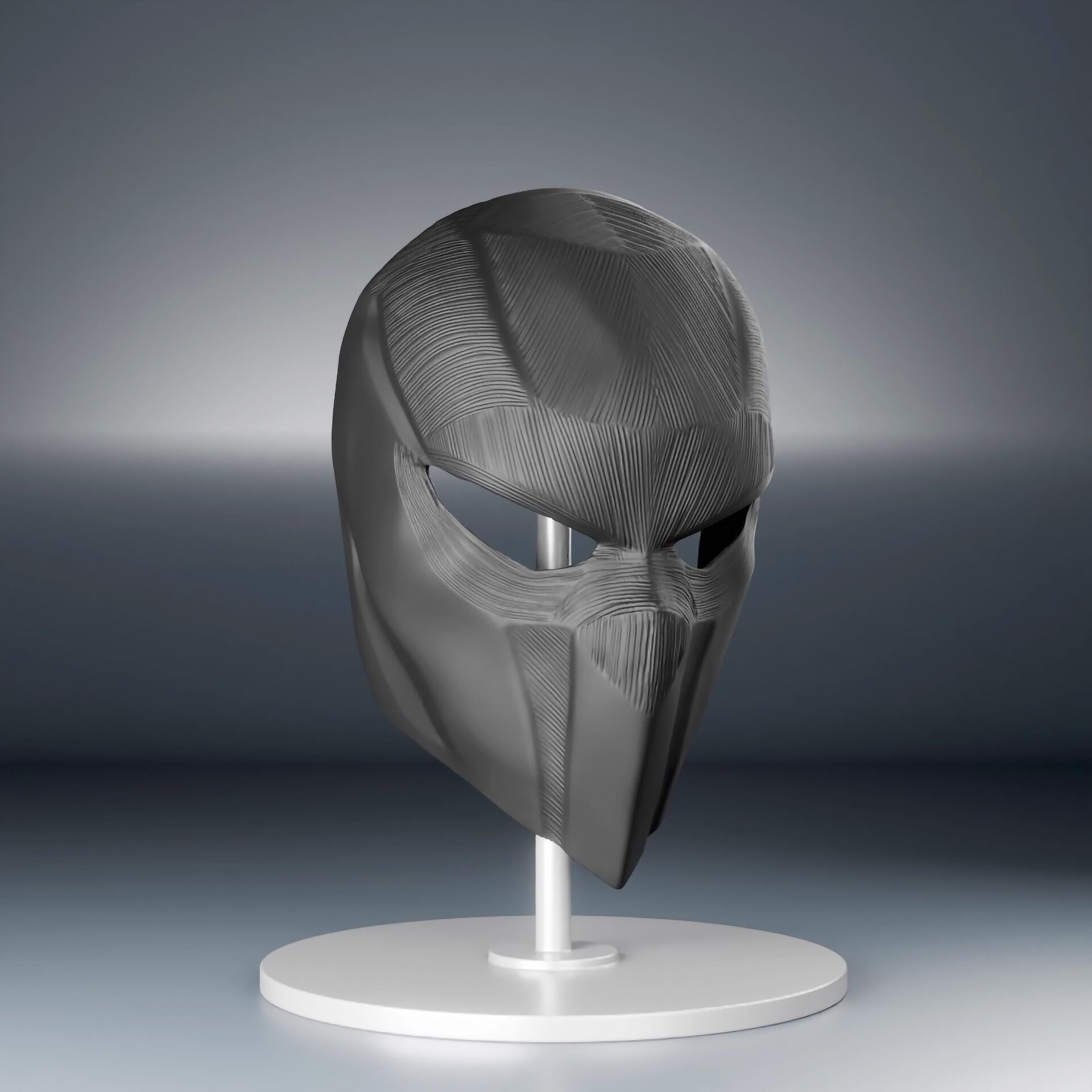 Futuristic Tactical Face Mask | Black 3D Printed Mask | Cosplay Helmet
