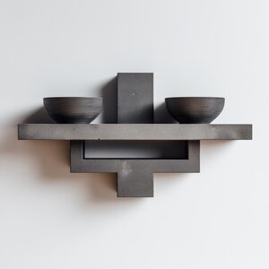 3D Printed Libra Zodiac Wall Shelf | Scales Inspired Floating Ledge | Astrological Decor for Balance, Modern Home, Altar or Meditation Space