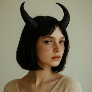 Subtle Demon Horns | 3D Printed Gothic Cosplay Horns | Fantasy Costume Headpiece