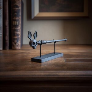 3D Printed Rabbit Skull Magic Wand with Stand | Cosplay Prop
