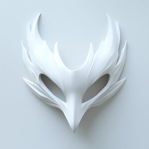 3D Printed Bird Mask | Fantasy Masquerade Elegant Plague Doctor Mask | Mystic Raven Mask