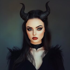 Gothic Demon Horns | 3D Printed Costume Horns | Cosplay Headpiece