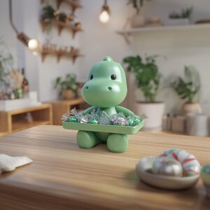 3D Printed Baby Dinosaur Candy Dish | Figurine Tray