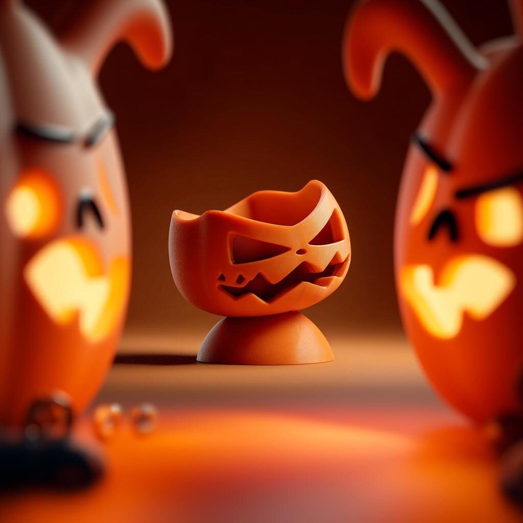 3D Printed Jack-O'-Lantern Jewelry Organizer | Trinket Dish