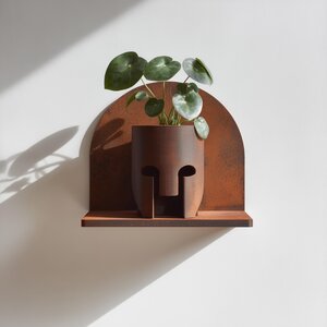 3D Printed Sculptural Face Planter Decor