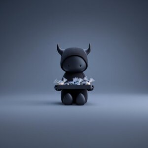 3D Printed Shadow Demon Candy Dish | Gothic Figurine Tray